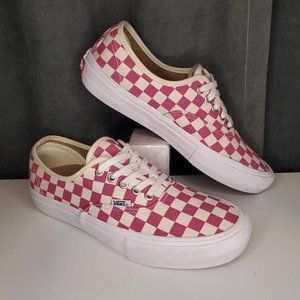 VANS Pink & White Checkered Era PRO ULTRACUSH! Men’s 8 Women 9.5 CLEAN!!